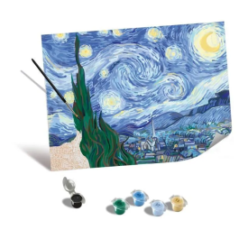 Ravensburger Peinture par numéros CreArt 30x40 cm Van Gogh La nuit étoilée 23915 Adulte