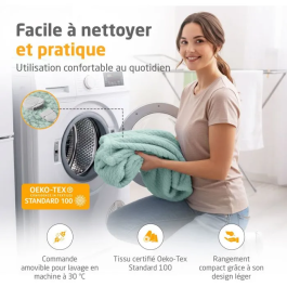 Medisana Manta Térmica HB 417, Reversible, 120W, 9 Niveaux, 180 x 130 cm, Vert