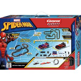 Carrera 20062580 - Circuit de Voitures Miniatures Spider Racing avec 2 Véhicules - Piste 4,9 m - Télécommande Filaire - Échelle 1:43 - Enfant dès 6 Ans