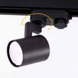 Lumiastra Projecteur sur rail triphasé 1xGU10 Noir