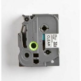 Ruban Laminé pour Etiqueteuses Brother TZE-151 Noir/Transparent 12 mm 24 mm x 8 m