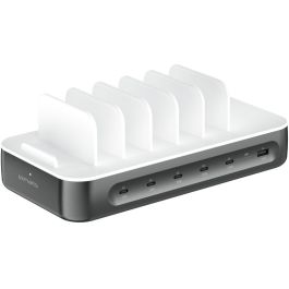 4smarts Ladestation Team 100W 5C/1A inkl. 6 Kabel. spacegrau