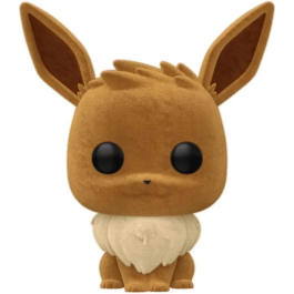 Funko Pop! Pokémon Évoli Floqué Figurine en Vinyle Édition Velours Spéciale pour Collectionneur