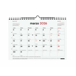 calendrier mural Finocam Papier 2025-2026 21 x 15 cm
