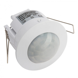 Capteur de Mouvement Infrarouge 360° pour Encastrement - 1200W Incandescence / 300W LED