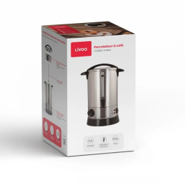 LIVOO Cafetera DOM397, 6.8L, Termostato ajustable de 30 a 110 °C
