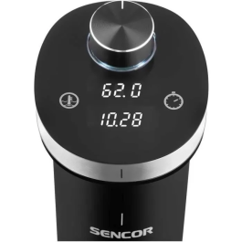 Sencor Thermoplongeur SSV 5000BK - 1200 W, réglable de 20 à 90°C, pour cuisson sous vide de viandes, poissons et légumes