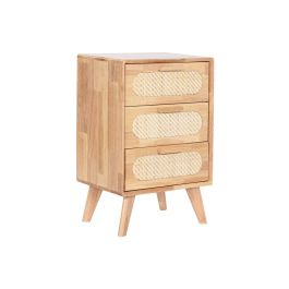 Caisson à Tiroirs Home ESPRIT Naturel Métal Bois d'hévéa 40 x 30 x 63 cm