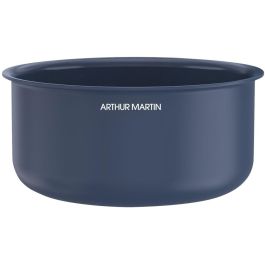 Set de 3 casseroles - Tous feux dont induction - ARTHUR MARTIN - AM0320 - Céramique - Ø 16-18-20 cm + poignée amovible - Bleu