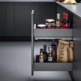 VIBO Modulo 450 Module de tiroir double paroi avec fermeture amortie et extraction totale finition anthracite