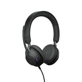 Jabra Evolve2 40 SE Casque USB C/A MS Stereo pour Appels et Musique Noir avec Arceau Supra-aural 20-20000 Hz