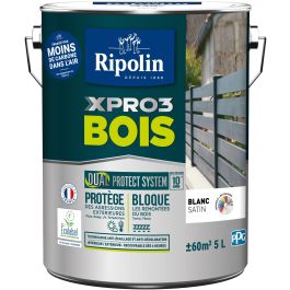 Peinture XPRO3 bois - Blanc Calibre - Satin - Ripolin - 5L Precio: 109.7900004. SKU: B1KHXND4XR