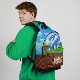 Cartable Sonic Greenhill Multicouleur 31 x 18 x 44 cm
