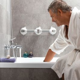 Poignée de Sécurité Angulaire Double pour Salle de Bains Grabbath InnovaGoods