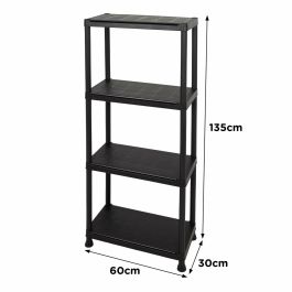 Keter Étagère Modulaire 4 Étagères 60x30x135 cm Résistante à l'Humidité