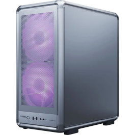 Cooler Master MasterFrame 500 Mesh Silver ARGB - Boîtier PC moyen tour modulaire FreeForm 2.0 - Support Mini-ITX à E-ATX, 360 mm radiateur, 390 mm GPU, 3 ventilateurs ARGB, USB-C