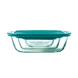 Plateau pour Four Pyrex Cook & Store 2,5 L 1,1 L 0,4 l Vert Rectangulaire 3 Pièces
