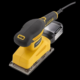 Powerplus POWX04010 Ponceuse vibrante électrique 260 W 24000 coups/min, plateau 187 x 90 mm, double système de fixation, bac de récupération de poussière