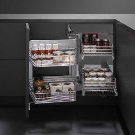 VIBO Evona Modulo 900 Bastidor Extraible con Cestos Cromo Brillo