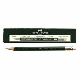 Crayon avec Gomme Faber-Castell 9000 B Hexagonal B (3 Unités)