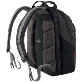 WENGER Legacy Notebook Rucksack fuer 35,8 bis 39,6cm 14,1 bis 15,6Zoll Tablet, Laptop schwarz grau
