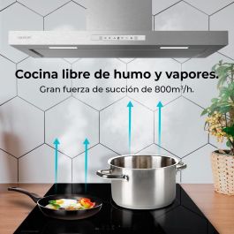 Hotte Conventionnelle Cecotec Bolero Flux TT 908000 Slim 90 cm Blanc A++ 3 vitesses