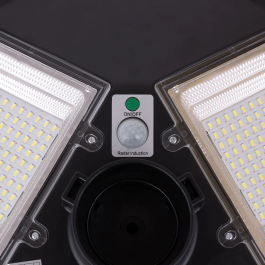 Lampe Solaire LED 90W 9000Lm 6000K IP67 avec Détection de Mouvement et Télécommande - Éclairage Public Extérieur