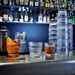 Caja 6 Vasos Bajos Vidrio Barshine Bormioli Rocco 39 cL