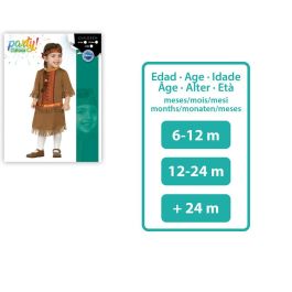 Déguisement d'Indienne pour Bébé Fille 12-24 Mois, Tenue Carnaval Thème Far West avec Jupe et Bandeau