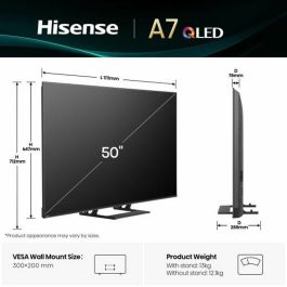 TV intelligente Hisense 50A7Q 4K Ultra HD 50" LED HDR D-LED