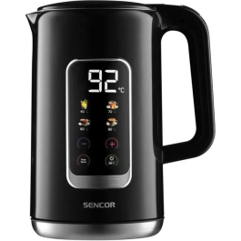 Sencor SWK 0951BK - Bouilloire électrique 1,7 litre 2200 W, inox, contrôle de température 40-100°C, écran LED, triple sécurité Precio: 52.248. SKU: B178P28Q38