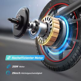 Vélo Électrique DYU DYU-D3S-001 Noir 250 W 10 Ah 14"