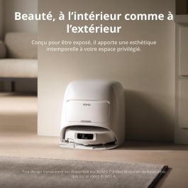 Dji ROMO S Robot aspirateur et laveur avec base de chargement - 25000 Pa - Blanc