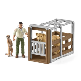 Schleich 42475 - Grand camion de secours et de sauvetage des animaux - Figurine et jouet de ferme