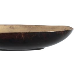 Centre de Table Marron Noir Verre 16,5 x 25 x 5,2 cm