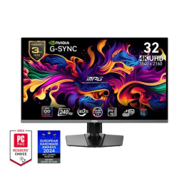 MSI MPG 321URX QD-OLED - Écran PC Gaming 31.5" UHD 4K 240Hz - Dalle QD-OLED 0.03ms - HDR True Black - G-Sync Compatible - USB-C 90W - Réglable en hauteur Precio: 1154.4999996. SKU: B1FBFXFADF