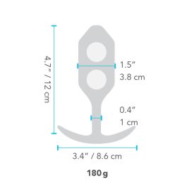 Plug Anal B-Vibe SNUG PLUG 3 Noir