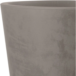 Deroma Millennium - Pot de fleurs rond 50 cm avec réserve d'eau et roulettes - Marron - 79 Litres - Pour intérieur et extérieur