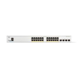 Cisco Catalyst 1300-24P-4X M RM Poe+ Switch Géré Gigabit Ethernet 24 Ports PoE+ 4 Ports SFP+ 128 Gbit/s L2/L3