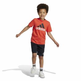 Ensemble de Sport pour Enfants Adidas Essentials Noir Orange