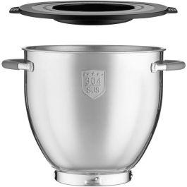 Sencor Robot Pâtissier Multifonction STM 8970 PAUL 3 - 1800 W, 2 bols inox 6.7L, blender, hachoir - Noir et acier