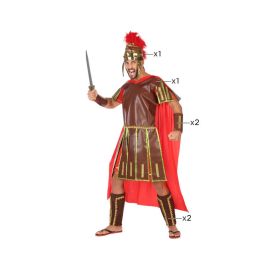 Costume Gladiateur Romain Homme Adulte Taille XS-S - Capuche Rouge, Tunique Brune, Casque, Protèges-poignets et Tibias - Polyester Precio: 27.192. SKU: B1JDXG3EX5