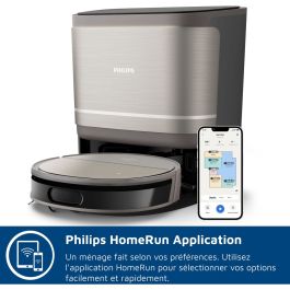 Philips Robot aspirateur et laveur XU9100/10, 8000 Pa, 280 min, 210 ml, Métal / Noir