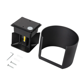 Applique LED Extérieure 10W 1000lm IP65 Noir 2700K angle réglable - HO-APL07-IP65-B-WW