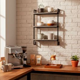 Étagère Max Home Fer Bois MDF 40 X 55 X 12 cm (4 Unités)