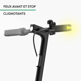 Wispeed Trottinette électrique Airo V6 - 250W - 36V - Batterie 6Ah - Pneus 8,5'' - Noir - Éclairage LED - Pour la ville