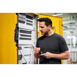 Bosch Professional Pince amperemetrique GMC 600-15, CAT IV 300V / CAT III 600V, avec poche et clip de suspension MS 90 Professional