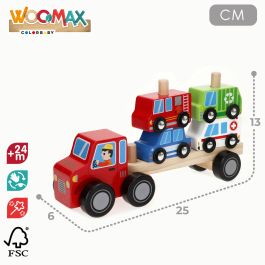 Camion porte-véhicules et Voitures 25 x 13 x 6 cm (6 Unités)