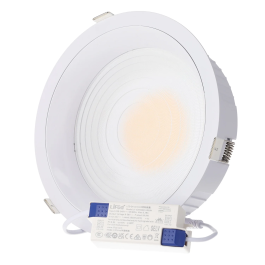 LIFUD Downlight LED 40W 4 CCT (Tonalité Lumière Réglable) 140LM/W UGR17 avec driver