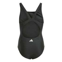 Maillot de Bain Fille Adidas 3 Bandas Mid Suit Gy Noir